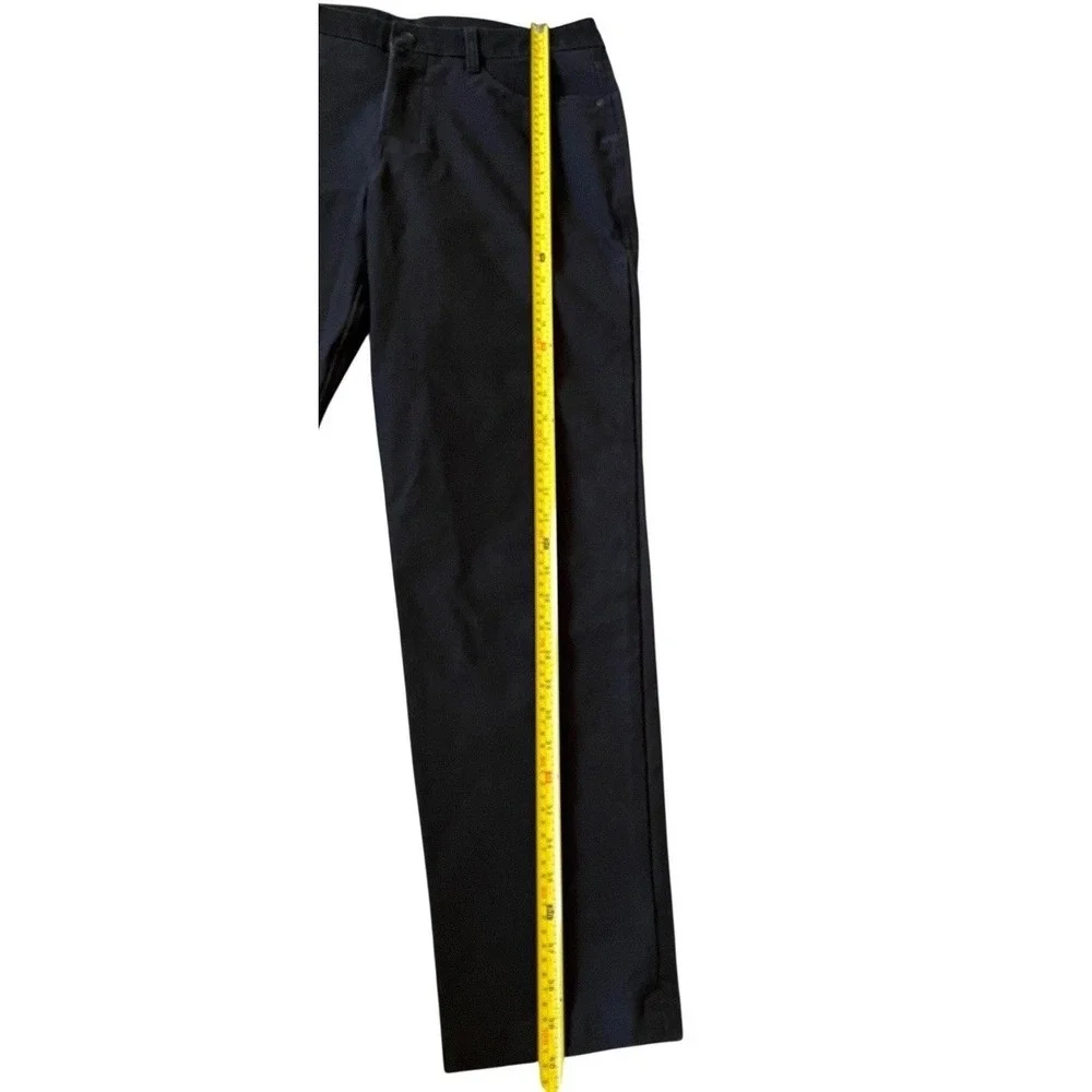 Lululemon Commission Slim-Fit Pant Mens 32 Black Cotton Blend Stretch Chino